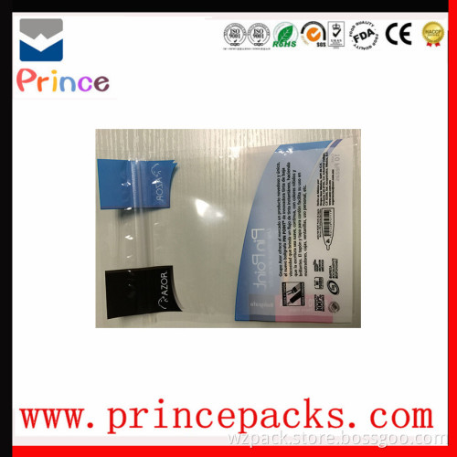Header pen plastic student's necessity zipper packaging bags